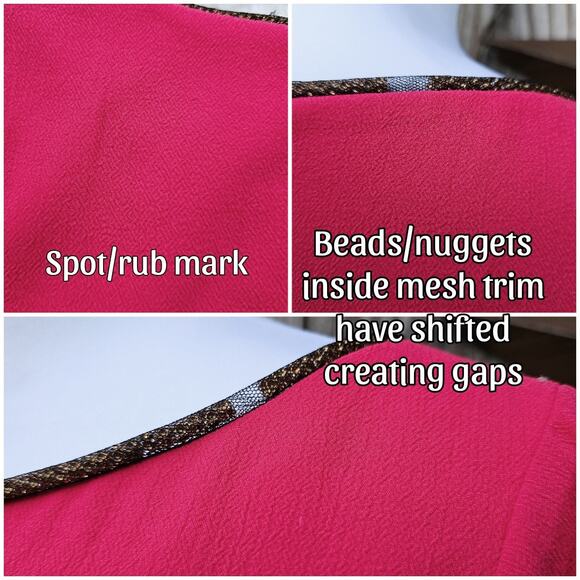 Pink Trina Turk Dress Bromely Size 2 Bright Stretch Flare Bell Sleeve Crop - Picture 6 of 10